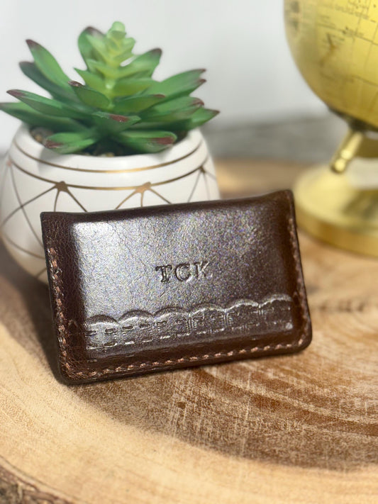 Handmade Leather Card Wallet – Minimalist, Durable & Stylish